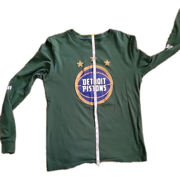 2022-23 Mens Detroit Pistons Team NBA St Cecilia Green L/S Shirt Nike Small - Picture 9 of 15